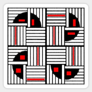 Ikat Geometricals Sticker